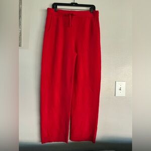 NWOT Women’s knit Pants.     Red   M